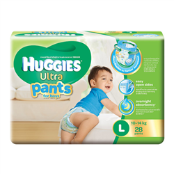 Bán Tã - bỉm quần cao cấp Huggies Ultra L28 (trai)