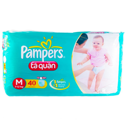 Bán Tã - bỉm quần Pampers M40 dành cho bé từ 7-12kg