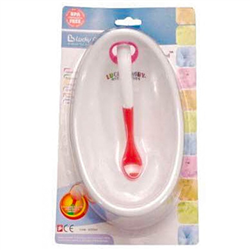 Bán Bát ăn có thìa đo độ nóng Luckybaby