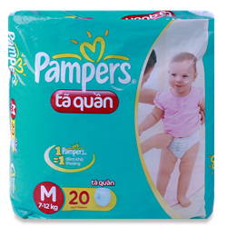 Bán Tã - bỉm quần Pampers M20 (7-12kg)