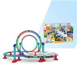 Bán Bộ đồ chơi mô hình đường ray kèm tàu 661H-1 (113 pcs)