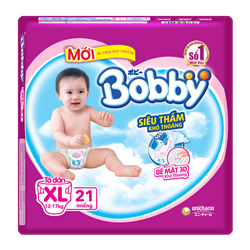 Bán Tã - bỉm Bobby XL21 (siêu mỏng)