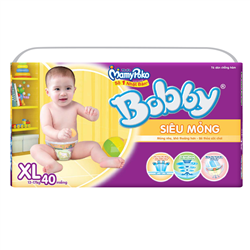 Bán Tã - bỉm dán Bobby XL40 (siêu mỏng)