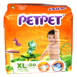 Bán Tã - bỉm dán Petpet nhiều size: S, M, L, XL bịch nhỏ