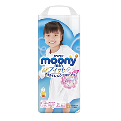 Bán Tã - Bỉm quần Moony XXL26 bé gái (13-25kg)