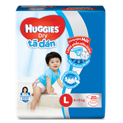 Bán Tã - bỉm dán Huggies L20