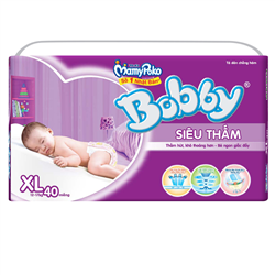 Bán Tã - bỉm dán Bobby XL40 (siêu thấm)