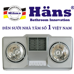 Bán Đèn sưởi nhà tắm HANS 2 bóng thổi gió nóng