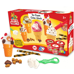 Bán Đồ chơi đất nặn - Kem ốc quế(Bộ có 3 mùi)