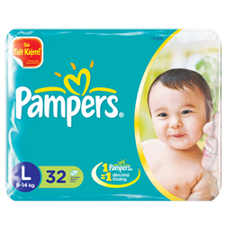 Bán Tã - bỉm dán Pampers L32 (9-14kg)