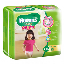 Bán Tã - bỉm quần cao cấp Huggies Ultra XXL20 (gái)