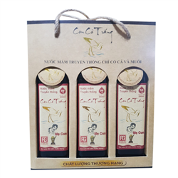 Bán Hộp 6 chai nước mắm nhỉ Con Cò Trắng 50 độ đạm 250ml