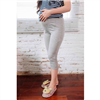 Bán Quần bầu legging ngắn trơn xám lợt Emum