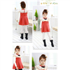 Bán Váy dạ cam cổ trắng