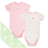 Bán Set 02 body cộc tay Lullaby vai chồm (màu hồng)