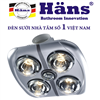 Bán Đèn sưởi nhà tắm Hans 4 bóng âm trần tông cổ điển