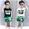 Bán Bộ quần áo cộc tay bé trai in chữ Peace (1-5T)
