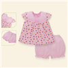 Bán Bộ cộc bé gái chữ A tay hến Lullaby NH01B (hồng in)