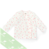 Bán Áo cài lệch dài tay Lullaby NH58B (trắng in ngỗng hồng)