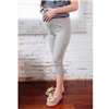 Bán Quần bầu legging ngắn trơn không túi xám lợt Emum