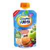 Bán Trái cây nghiền vị táo, dâu đất, mâm xôi đen và bánh yến mạch Fruto Nyanya (90g)