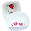 Bán Chậu rửa mặt Thái Lan hình vuông hoa Tulip (bán tại Hải Phòng)