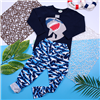 Bán Bộ thun cotton dài tay in họa tiết bé trai (1-5T)
