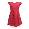 Bán Váy chấm bi đỏ viền ren QAH-1245