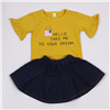 Bán Bộ váy jean áo phông bé gái (2-6T)