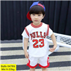 Bán Bộ quần áo cộc tay bé trai in chữ Bulls (1-4T)