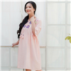Bán Đầm bầu thêu đô trước tay bèo phối ren cam Emum