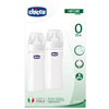 Bán Bộ 2 bình thủy tinh núm silicon 240ml Chicco