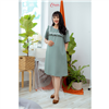 Bán Đầm bầu cổ bèo xanh lá Emum