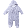 Bán Body liền tất mũ cho bé VTE008 (màu ghi, vải bông)