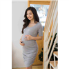 Bán Đầm bầu nhúng thun Body xám lợt Emum