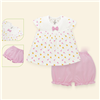 Bán Bộ cộc bé gái chữ A tay hến Lullaby NH01B (trắng in)