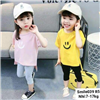 Bán Bộ quần áo bé gái cộc tay in mặt cười (1-5T)
