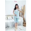 Bán Bộ bầu lửng phối ren cổ xanh lá Emum