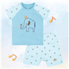 Bán Bộ bé trai cộc tay raglan Lullaby NH602P (xanh)