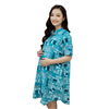 Bán Đầm bầu sơ mi tay lửng in chữ xanh ngọc Emum