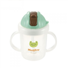 Bán Cốc tập uống có ống hút Mugtre Richell RC20212 màu xanh (200ml)
