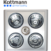 Bán Đèn sưởi nhà tắm Kottmann bạc 4 bóng treo tường