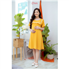 Bán Đầm bầu cổ bèo vàng Emum