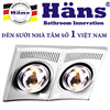 Bán Đèn sưởi nhà tắm Hans 2 bóng