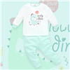 Bán Bộ cài vai dài tay Lullaby NH135B (trắng xanh ngọc)
