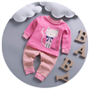 Bán Bộ quần áo nỉ lót bông in hình bé gái (2-5T)