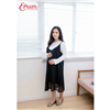 Bán Đầm bầu 2 dây lưới phối áo lót trắng Emum