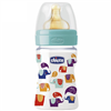Bán Bình sữa Wellbeing Chicco 150ml (núm cao su, họa tiết voi con)