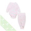 Bán Body cộc kèm quần dài Lullaby NH15-18 (trắng chấm bi)