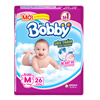 Bán Tã - Bỉm dán Bobby siêu mỏng M26 (6-10kg)